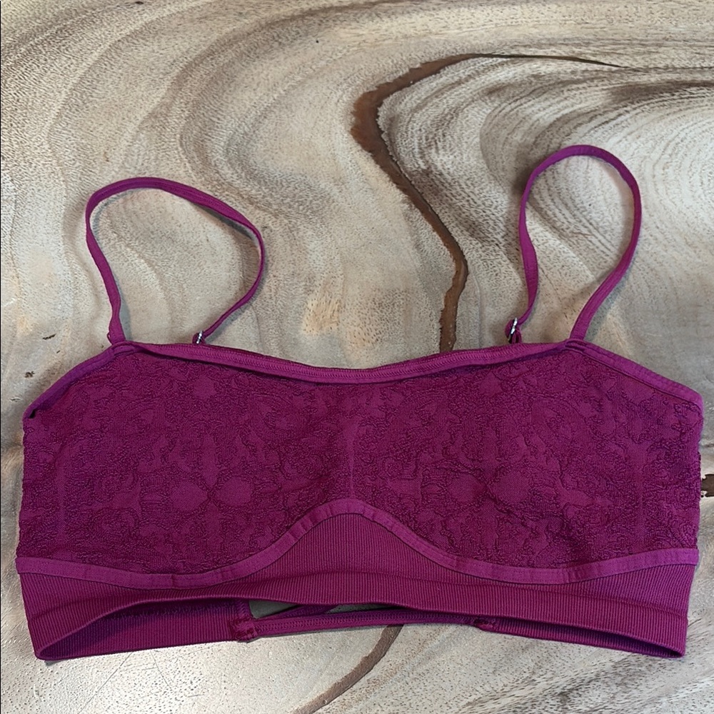 FP lace Bralette in maroon
